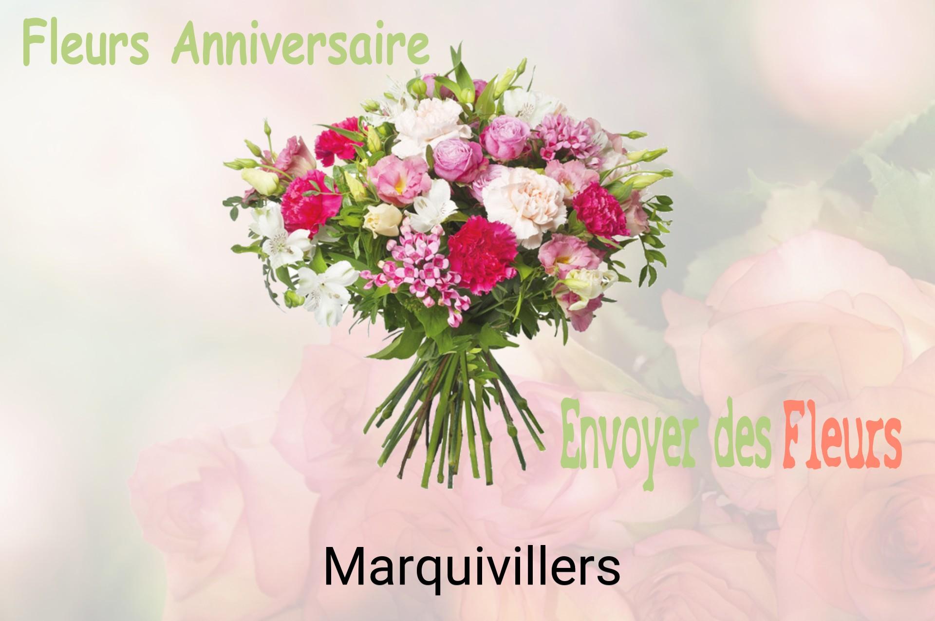 Bouquet de fleurs d’anniversaire livré à Marquivillers